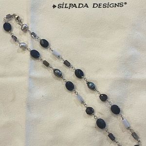 SILPADA N1308 Blue Beaded Necklace - Retired Piece